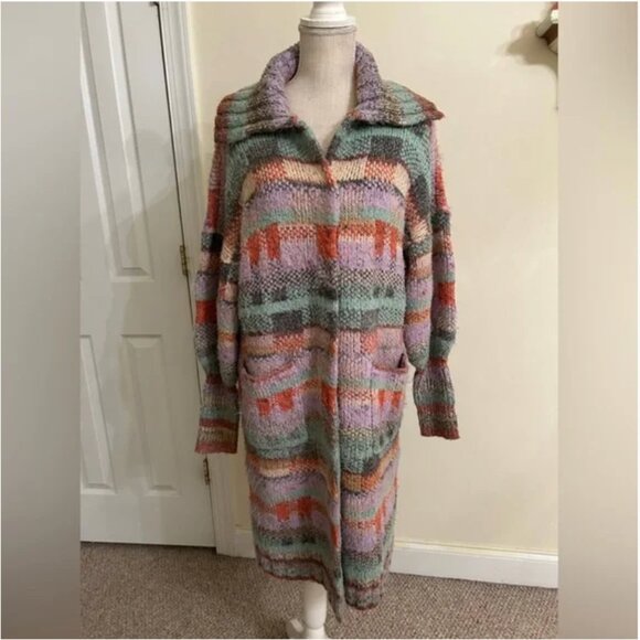 Anthropologie Brushed Cardigan Sweater Coat size M - Picture 3 of 10